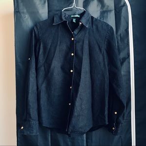 Lovely black Ralph Lauren button down 🖤✨
